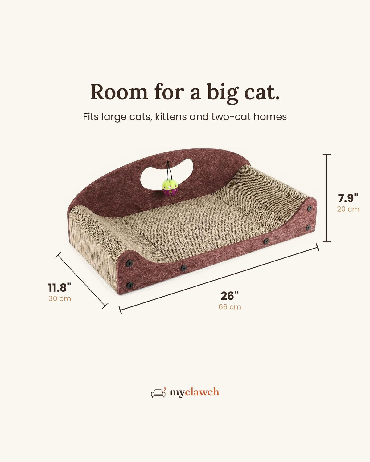 MyClawch Cat Scratcher Couch